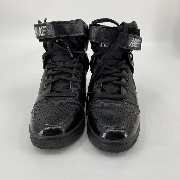 Nike Air Black Leather Classic Athletic Sneakers | Size 9 - Picture 2 of 7